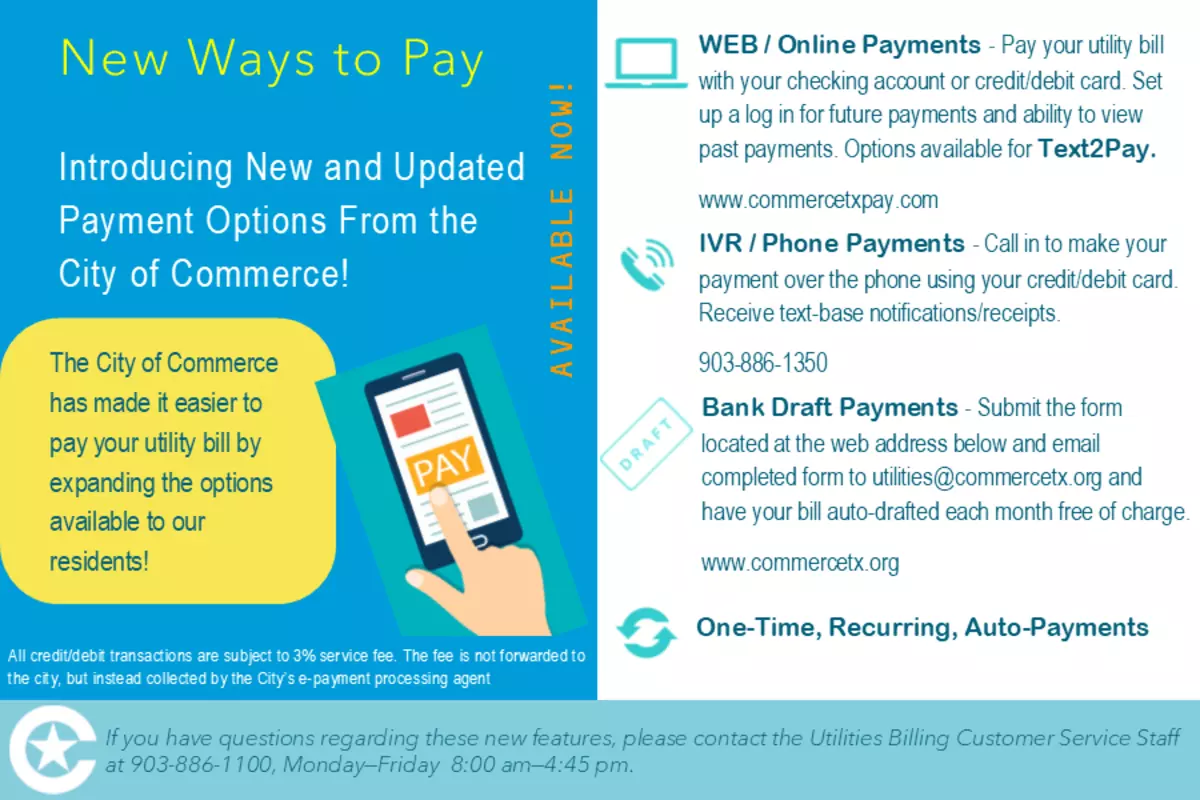 Utiliity Payment Notice